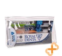 Royal Denta Argento Go Kit da Viaggio 2xtoothbrush E Cover A Borsa Dentifricio