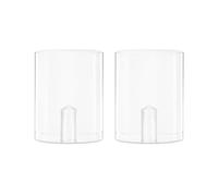 Royal Designs - Lampada a cilindro corto, colore: Trasparente Lucite Pair Trasparente