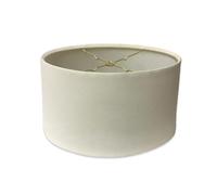 Royal Designs - Paralume ovale con retro rigido, Linen Eggshell, 12 x 14 x 8.5