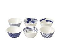 Royal Doulton Pacific 40009467 - Set di 6 Ciotole Miste, 11 cm, Colore: Blu