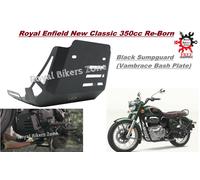 Royal Enfield Black Vambrace Bash Plate (Sump Guard) per New Classic 350 Re-Born