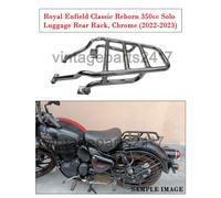 Royal Enfield Classic Reborn 350 CC Portapacchi Posteriore Cromato Per 2022-25