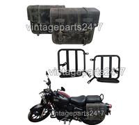 Royal Enfield Classic Reborn 350 Grigio Nero Borse Laterali Con Montaggio