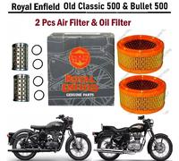 Royal Enfield "Filtro olio e filtro aria" confezione da 2 per "Old Classic & ...