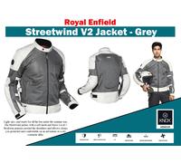 ROYAL ENFIELD "GIACCA STREETWIND V2 GRIGIA" L, XL