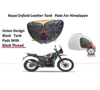 Royal Enfield "Himalayan 411" Union Jack Style "TANK KNEE PAD" con filo nero