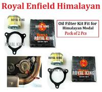 Royal Enfield Himalayan Confezione da 2 Pezzi Filtro Olio e Guarnizione Kit P...
