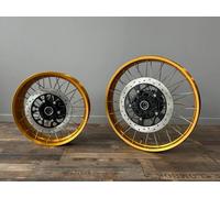 Royal Enfield Kit Cerchi Ruote A Raggi Tubeless Oro Coppia 450 Himalayan