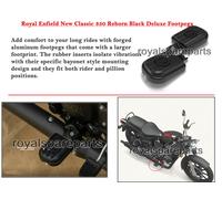 Originale Royal Enfield Meteor 350cc Nero Deluxe Piede Pegs LH & Rh