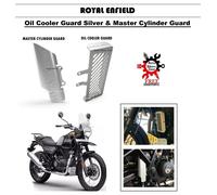 ROYAL ENFIELD "Oil Cooler Guard" Silver & Master Cylinder Guard" Himalayan 411