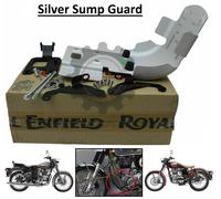 Royal Enfield "Old Classic 350/500 & Bullet 350/500 Silver Sump Guard"