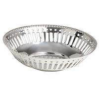 ROYAL ENGLAND Varotto & Co. Ciotolina Rotonda Traforata in Sheffield Placcato Argento Ottone Argentato 3h cm Diam. 12 cm cod.6102199