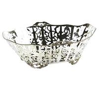 Royal Family Fruttiera portapane Cestino Sheffield Argento Ovale Traforata Con Piedini la più alta qualità di Silver Plated