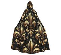 Royal-Fleur-De-Lis - Mantella con cappuccio da strega, per adulti, costume di Halloween