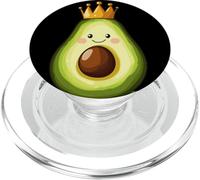 Royal Fruit Vibes con un avocado incoronato PopSockets PopGrip per MagSafe