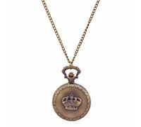 Royal Full Hunter orologio da tasca corona goffratura | quadrante con numeri romani | ciondolo | collana | medaglione, Moderno