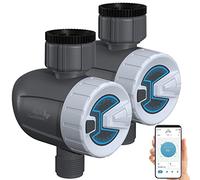 Royal Gardineer irrigatore Automatico: Set di 2 programmabili Intelligenti Computer per l'irrigazione, Bluetooth 5, App Gratuita ELESION (Computer di irrigazione Bluetooth, irrigazione da Giardino)