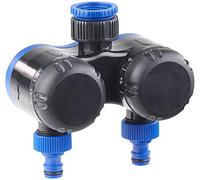 Royal Gardineer Timer per Acqua: 2-fach-Wasserverteiler mit mechanischer Bewässerungsuhr, bis 120 Min. (Timer per irrigazione, Acqua da Giardino, distributore Automatico)
