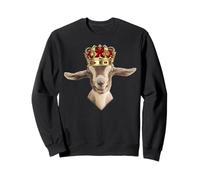 Royal Goat King with Crown Felpa