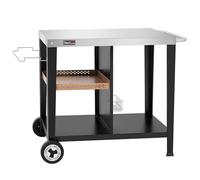 Royal Gourmet Carrello per barbecue con piano in acciaio inox, 85 x 50 cm, stile vintage industriale, adatto per cucina e giardino