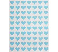 Royal Green Adesivi Cuore 13 mm - Colore Azzurro - Confezione da 1050 Pezzi