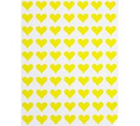Royal Green Adesivi Cuore 13 mm - Colore Giallo - Confezione da 1050 Pezzi