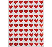 Royal Green Adesivi Cuore 13 mm - Colore Rosso - Confezione da 1050 Pezzi