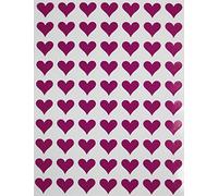 Royal Green Adesivi Cuore 13 mm - Colore Viola - Confezione da 1050 Pezzi