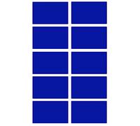 Royal Green Adesivi rettangolari a colori, 50 x 31 mm, confezione da 150 pezzi, colore: blu