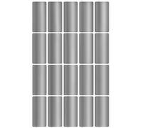 Royal Green Adesivi Rettangolari Argento Metallico 40 mm x 19 mm - Etichette Adesive Multiuso Scrivibili (4 cm x 1,9 cm) per Bambini, Scuola, Ufficio, Archivio e Documenti - Confezione da 300 Pezzi