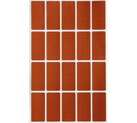 Royal Green Adesivi Rettangolari Colore Marrone 40 MM X 19 MM - Etichette Adesive Multiuso (4 CM X 1,9 CM) per Bambini, Scuola, Ufficio, Archivio E Documenti - Confezione Da 300 Pezzi