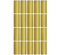 Royal Green Adesivi Rettangolari Colore Oro Metallico 40 mm x 19 mm - Etichette Adesive Multiuso Scrivibili (4 cm x 1,9 cm) per Bambini, Scuola, Ufficio, Archivio e Documenti - Confezione da 300 Pezzi
