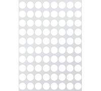 Royal Green Adesivi Rotondi Bianchi 13mm di Diametro - Etichette Adesive Colorate Scrivibili Multiuso - Bollini da 1,3cm - Confezione da 1200 Pezzi