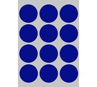 Royal Green Adesivi Rotondi Blu 38mm - Etichette Colorate Scrivibili Multiuso - Bollini da 3,8 cm - Confezione da 180 Pezzi