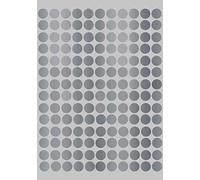 Royal Green Adesivi Rotondi Multiuso Argentati da 10 mm - Etichette Colorate Scrivibili da 1 cm - Confezione da 2100 Pezzi