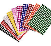 Royal Green Adesivi Rotondi Multiuso da 10 mm in 10 Colori Assortiti - Etichette Colorate Scrivibili da 1 cm - Confezione da 1540 Pezzi