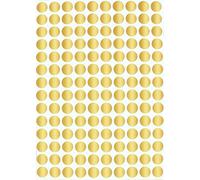 Royal Green Adesivi Rotondi Multiuso Dorati da 10 mm - Etichette Colorate Scrivibili da 1 cm - Confezione da 700 Pezzi