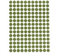 Royal Green Adesivi Rotondi Multiuso Verde Oliva da 10 mm - Etichette Colorate Scrivibili da 1 cm - Confezione da 2100 Pezzi