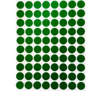 Royal Green Adesivi Rotondi Verdi 13mm di Diametro - Etichette Adesive Colorate Scrivibili Multiuso - Bollini da 1,3cm - Confezione da 400 Pezzi