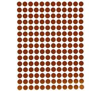 Royal Green Bollini Adesivi Marroni 8mm (0,8mm) - Confezione da 900 Pezzi