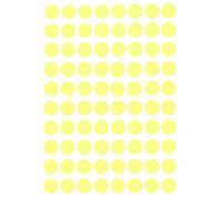 Royal Green Bollini Adesivi Rotondi Giallo Pastello Diametro 13mm - Etichette Adesive Colorate - Confezione da 1200 Pezzi