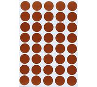 Royal Green Bollini Adesivi Rotondi Multiuso Colore Marrone 19mm - Etichette Colorate Scrivibili da 1,9 cm - Confezione da 280 Pezzi