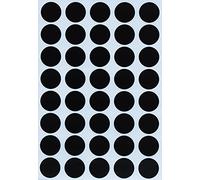 Royal Green Bollini Adesivi Rotondi Multiuso Colore Nero 19mm - Etichette Colorate Scrivibili da 1,9 cm - Confezione da 600 Pezzi