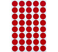 Royal Green Bollini Adesivi Rotondi Multiuso Colore Rosso 19mm - Etichette Colorate Scrivibili da 1,9 cm - Confezione da 600 Pezzi