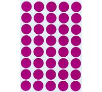 Royal Green Bollini Adesivi Rotondi Multiuso Colore Viola 19mm - Etichette Colorate Scrivibili da 1,9 cm - Confezione da 600 Pezzi