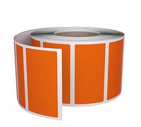 Royal Green Etichette Adesive Rettangolari Arancioni in Rotolo 4 cm x 1,9 cm - Etichette di Codifica Colorate Scrivibili 40mm x 19mm - Confezione da 500 Pezzi