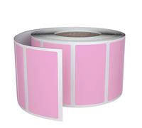 Royal Green Etichette Adesive Rettangolari Rosa Pastello in Rotolo 4 cm x 1,9 cm - Etichette di Codifica Colorate Scrivibili 40mm x 19mm - Confezione da 500 Pezzi