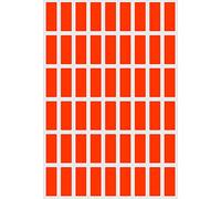 Royal Green Etichette Adesive Rettangolari Rosse Fluorescenti 25 mm x 10 mm - Confezione da 810 Pezzi