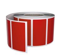 Royal Green Etichette Adesive Rettangolari Rosse in Rotolo 4 cm x 1,9 cm - Etichette di Codifica Colorate Scrivibili 40mm x 19mm - Confezione da 500 Pezzi