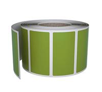 Royal Green Rotolo di adesivi rettangolari con codifica a colori, scrivere per etichette per cartelle e organizzazioni, 4 cm x 1.9 cm etichette con nome per ufficio, confezione da 500 (verde oliva).